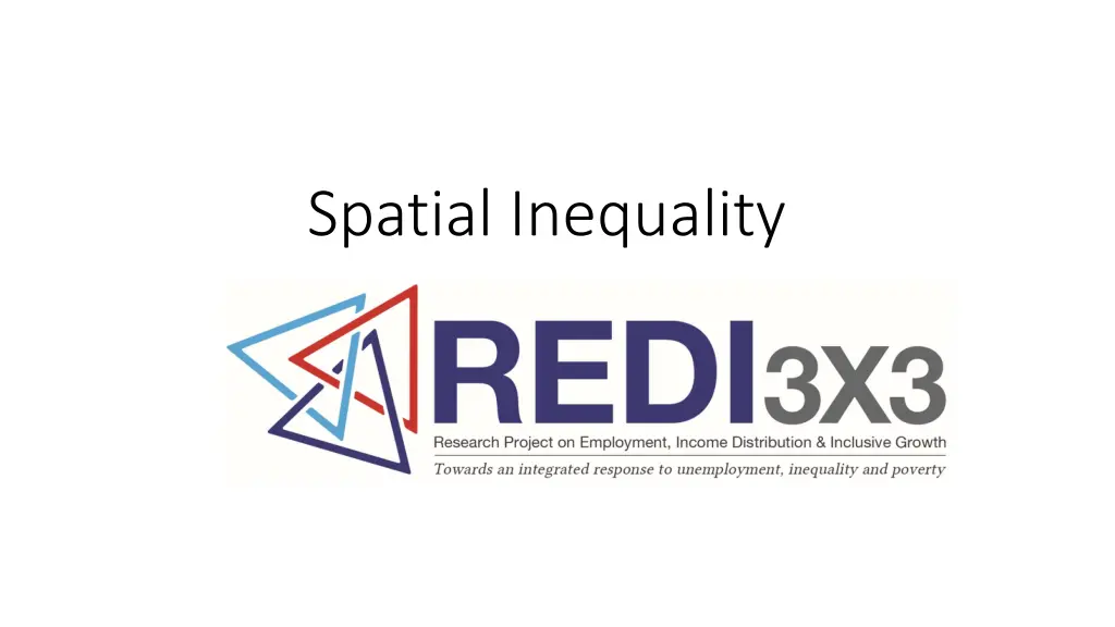 spatial inequality n.w