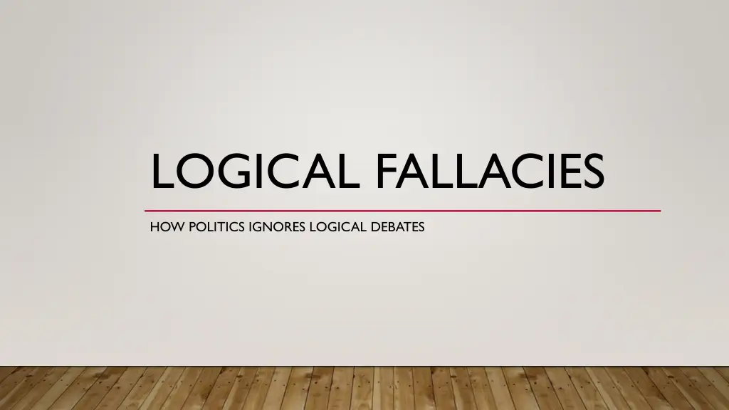 logical fallacies n.w