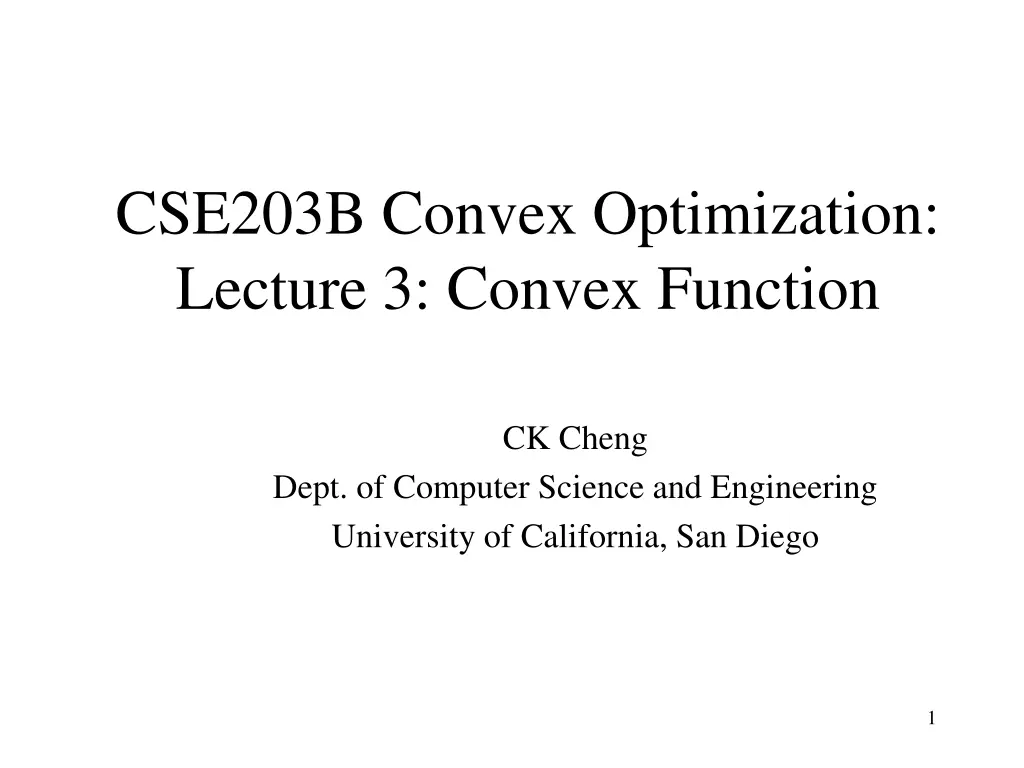 cse203b convex optimization lecture 3 convex n.w