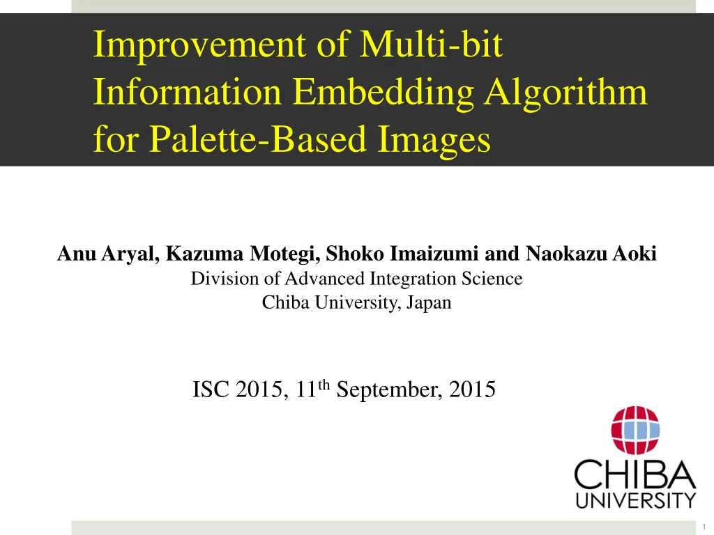 improvement of multi bit information embedding n.w