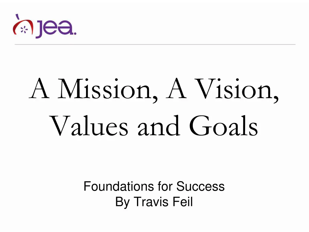 a mission a vision values and goals n.w