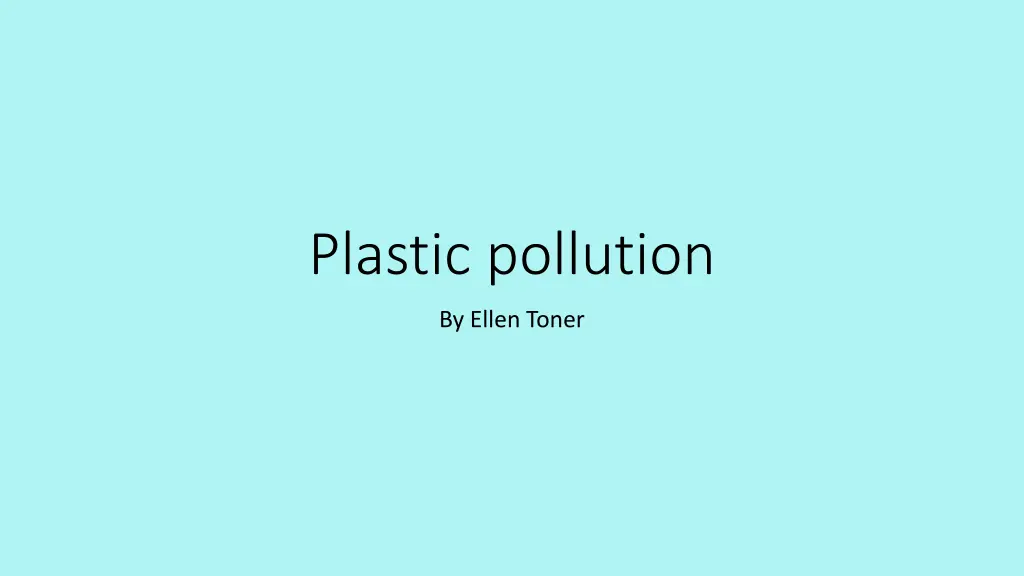 plastic pollution n.w