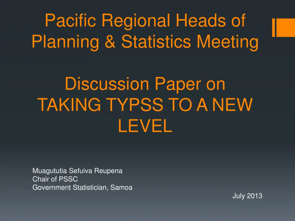 pacific regional heads of planning statistics n.w