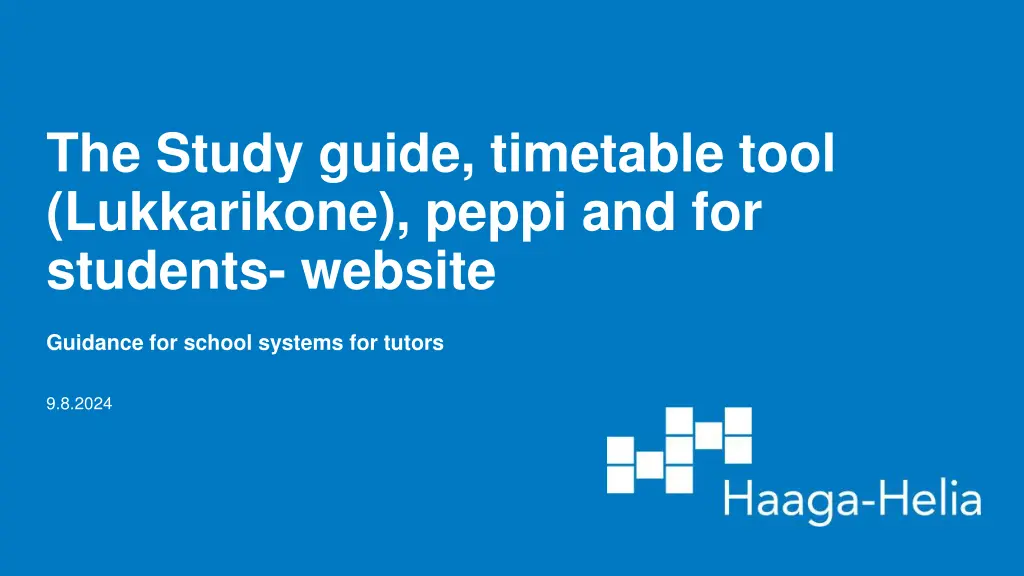 the study guide timetable tool lukkarikone peppi n.w