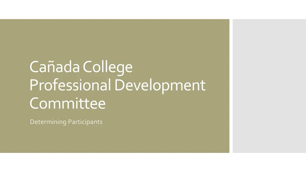 ca ada college professional development committee n.w