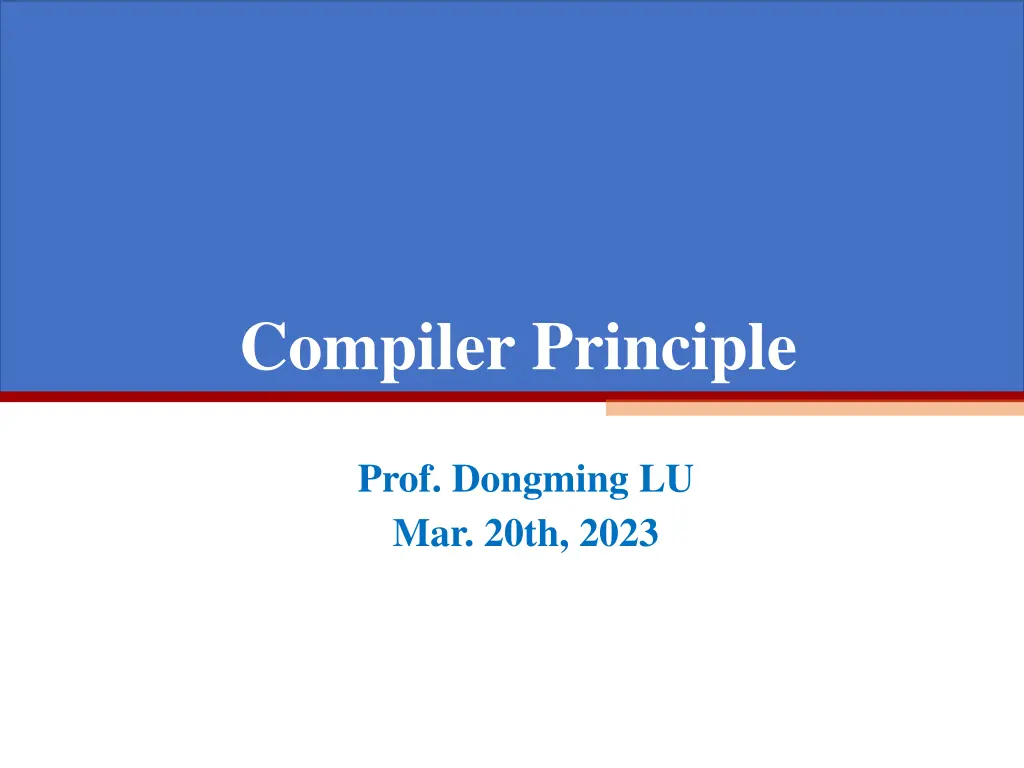 compiler principle n.w