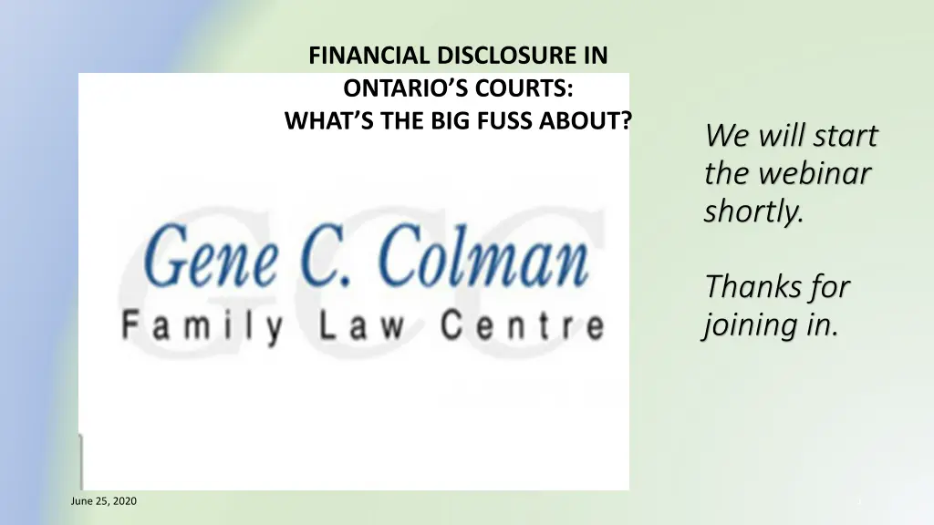 financial disclosure in ontario s courts what n.w