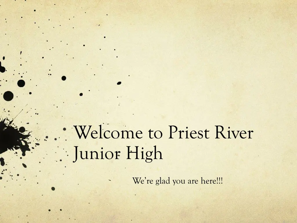 welcome to priest river junior high n.w
