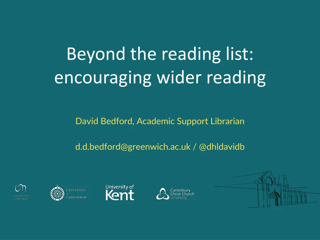 beyond the reading list encouraging wider reading n.w
