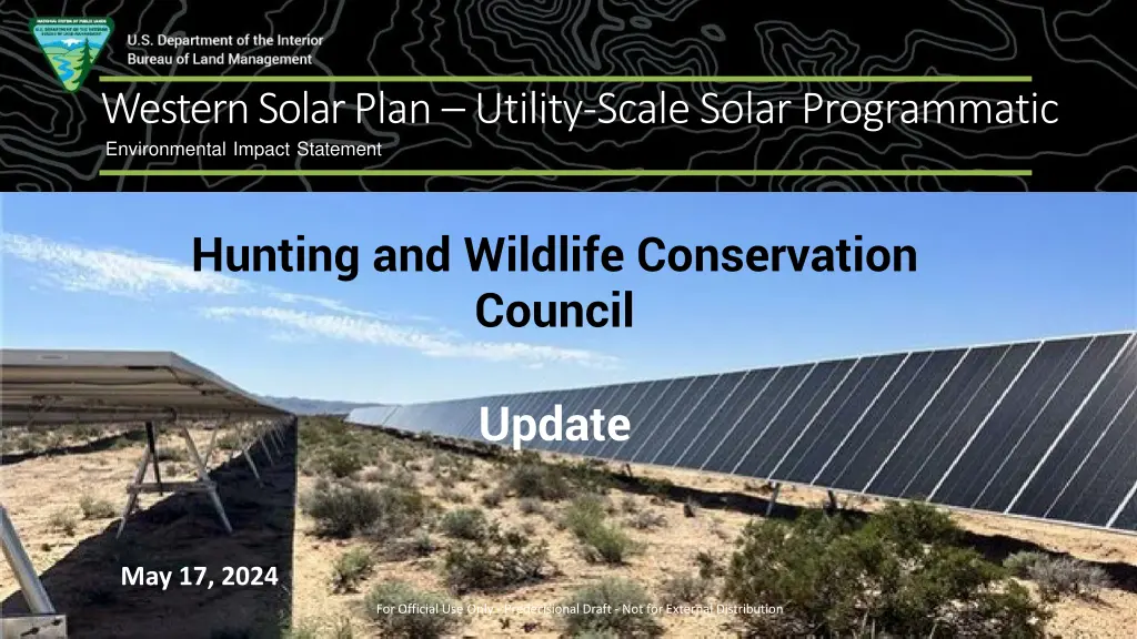 western solar plan utility scale solar n.w