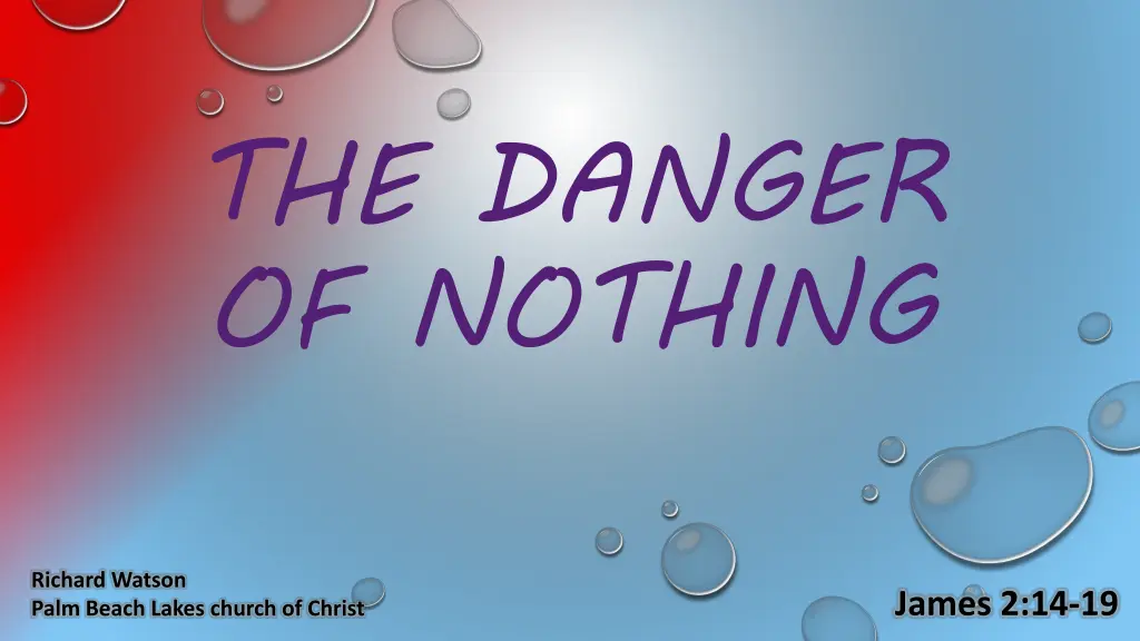 the danger of nothing n.w