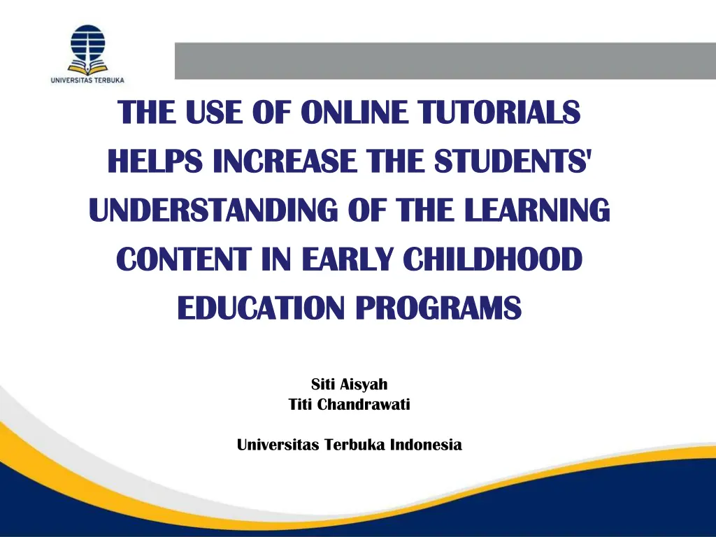 the use of online tutorials the use of online n.w