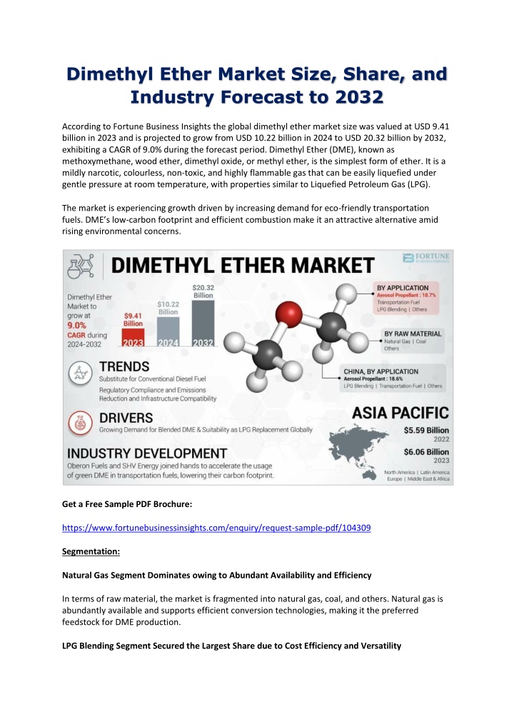 dimethyl ether market size share and industry n.w