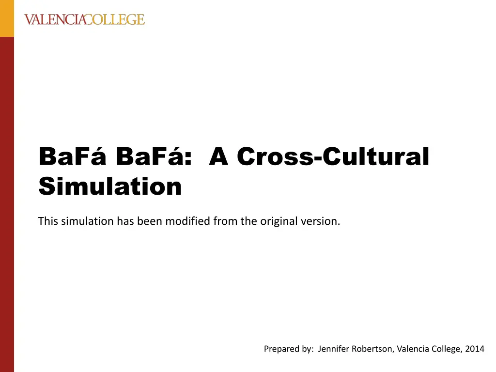 baf baf a cross cultural simulation n.w