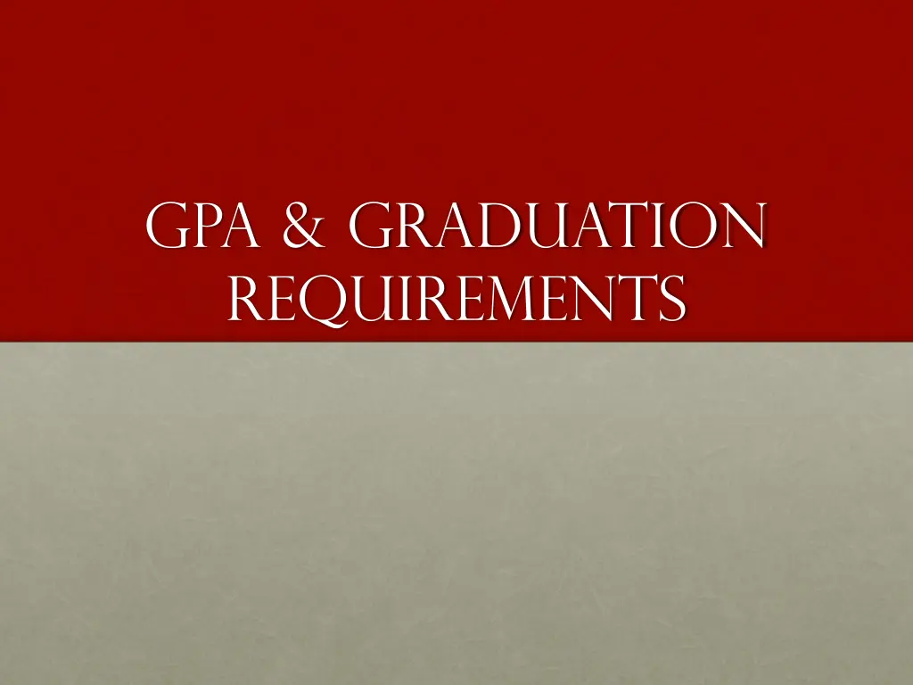 gpa graduation requirements n.w