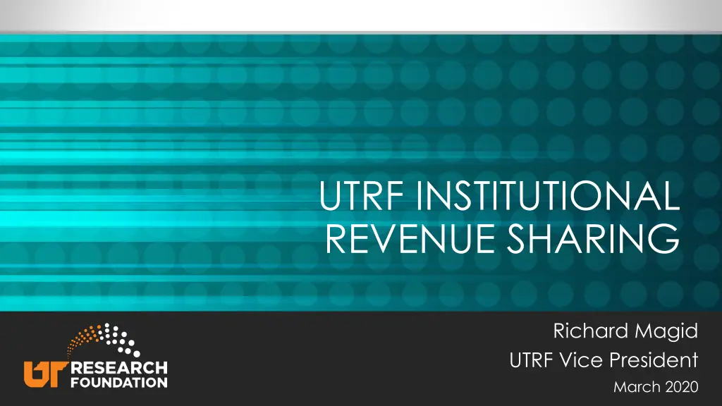 utrf institutional revenue sharing n.w
