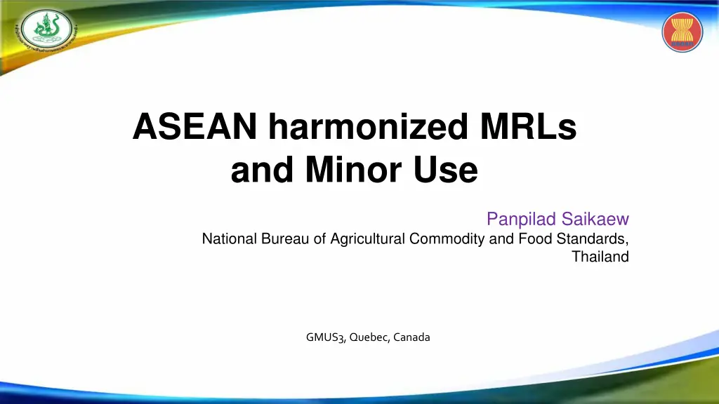 asean harmonized mrls and minor use n.w