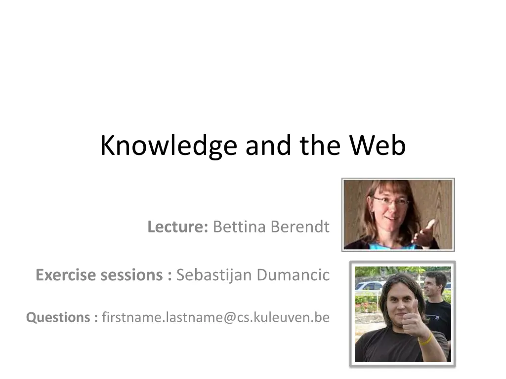 knowledge and the web n.w