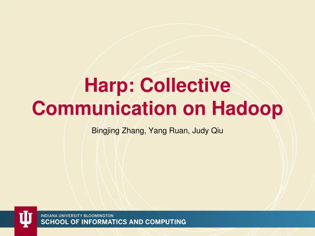 harp collective communication on hadoop n.w