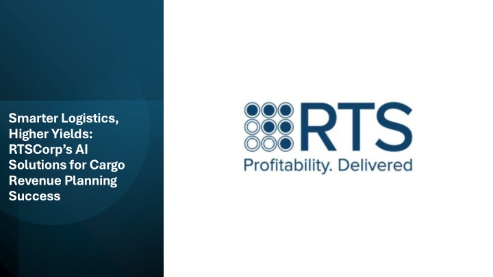 smarter logistics higher yields rtscorp n.w