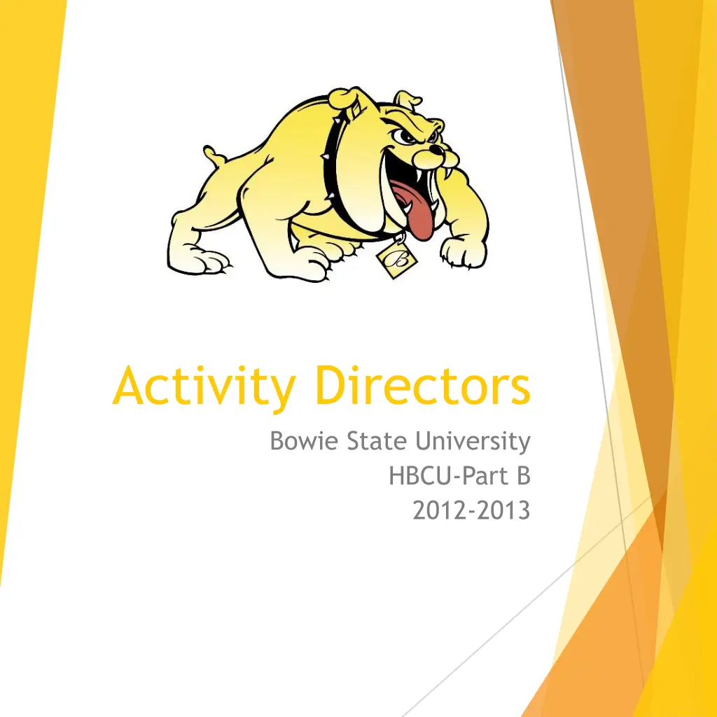 activity directors bowie state university n.w
