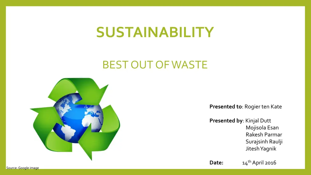 sustainability n.w