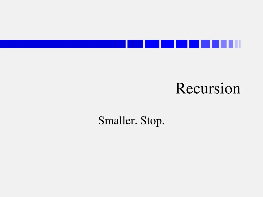 recursion n.w