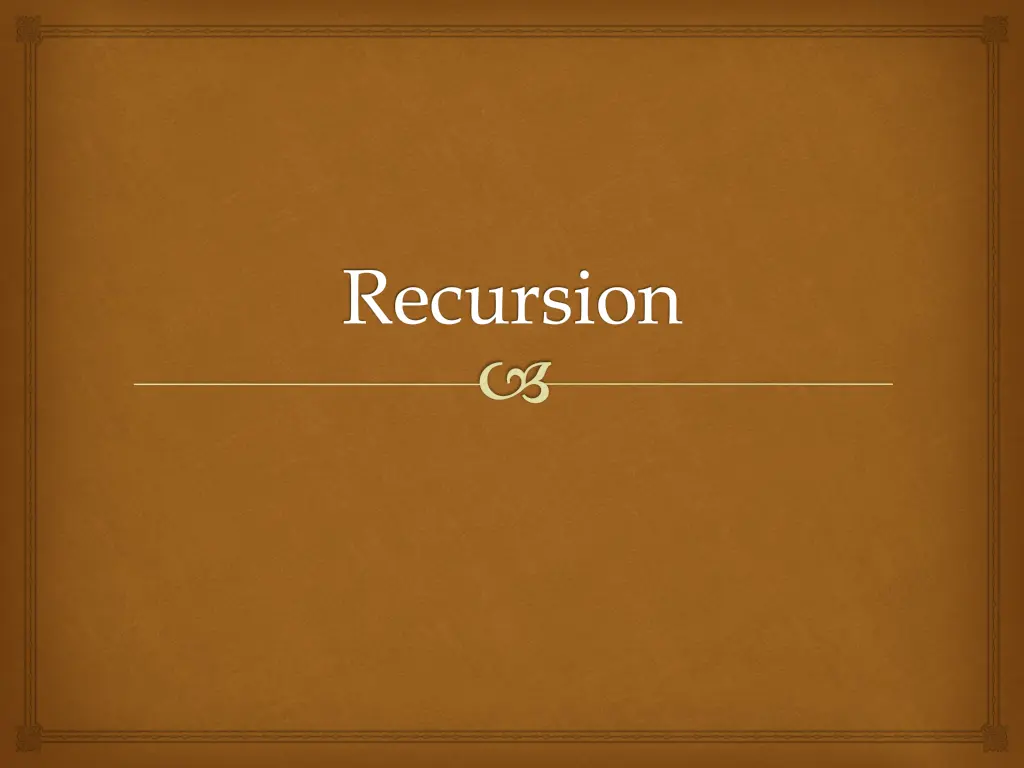 recursion n.w