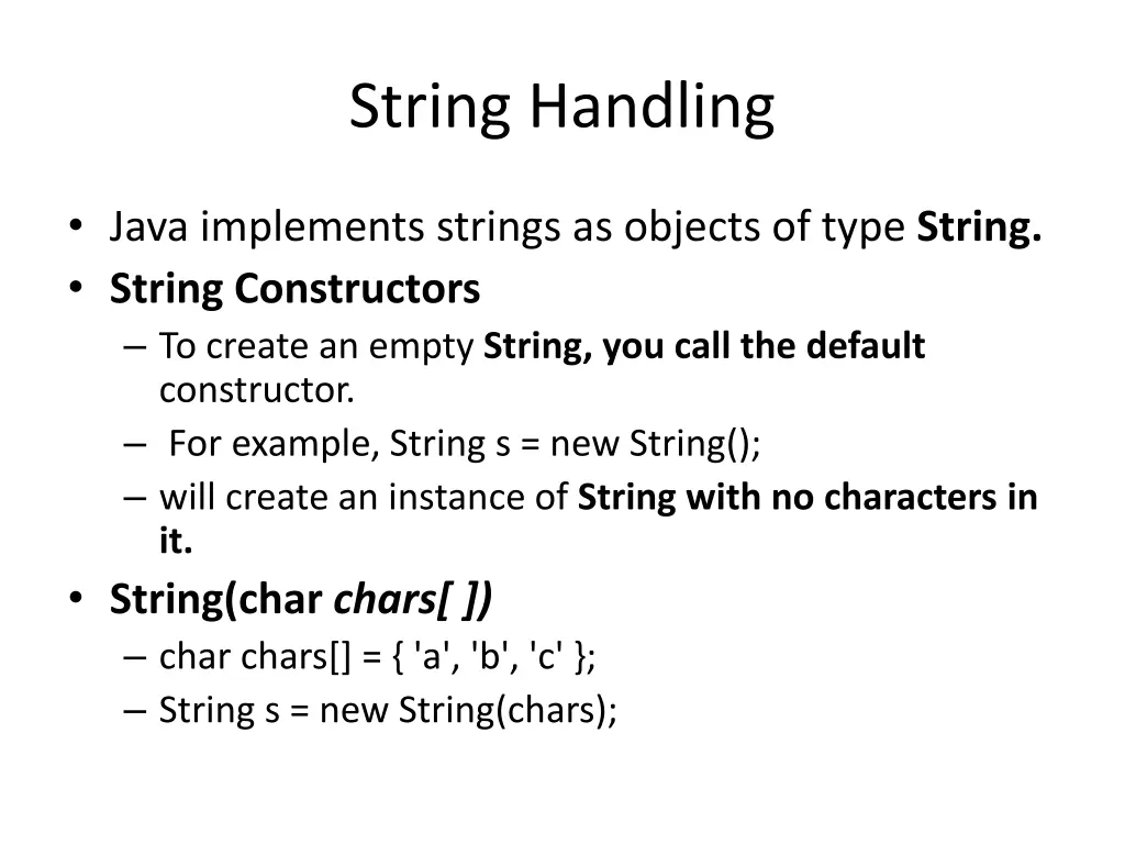 string handling n.w
