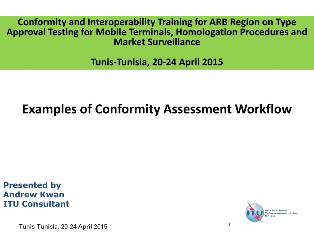 conformity and interoperability training n.w