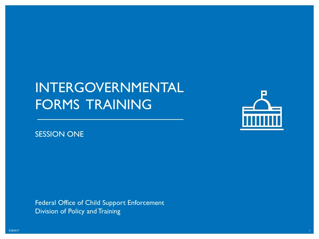 intergovernmental forms training n.w