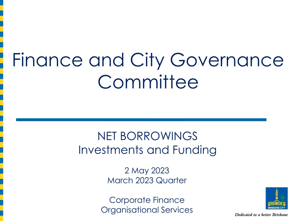 finance and city governance committee n.w