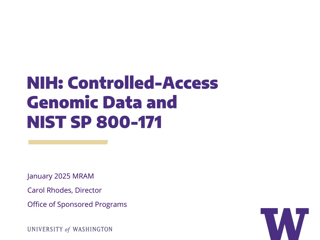 nih controlled access genomic data and nist n.w