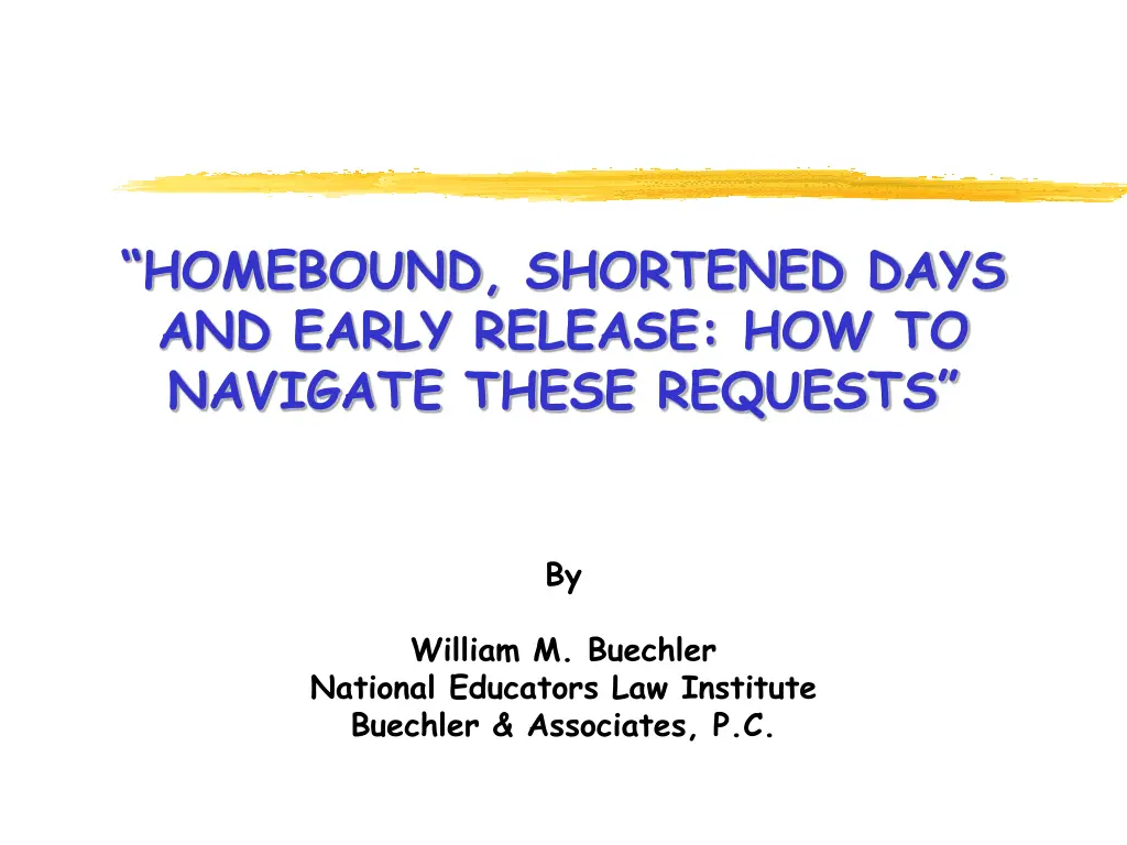 homebound shortened days and early release n.w
