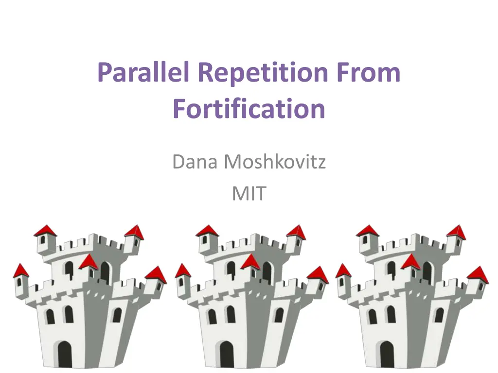 parallel repetition from fortification n.w