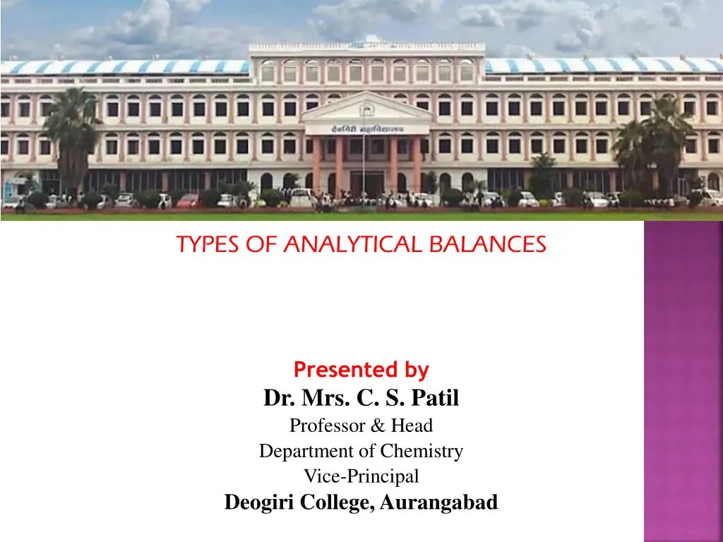 types of analytical balances n.w