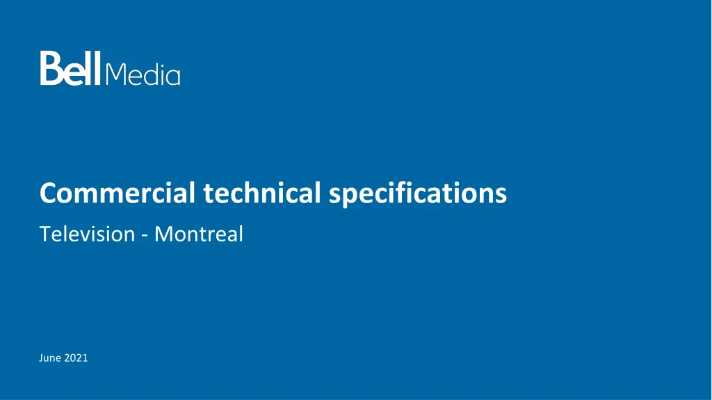 commercial technical specifications n.w