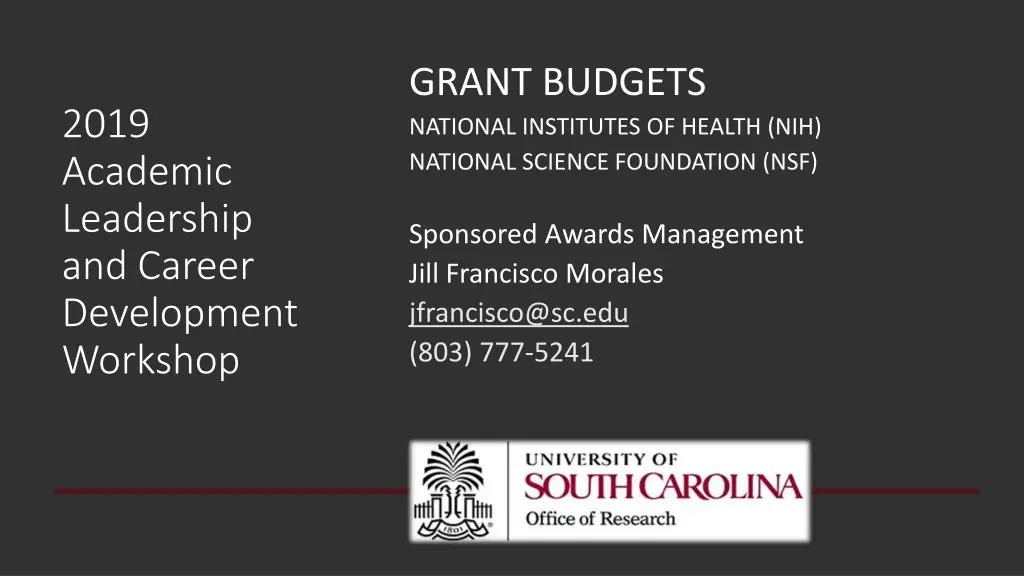 grant budgets national institutes of health n.w