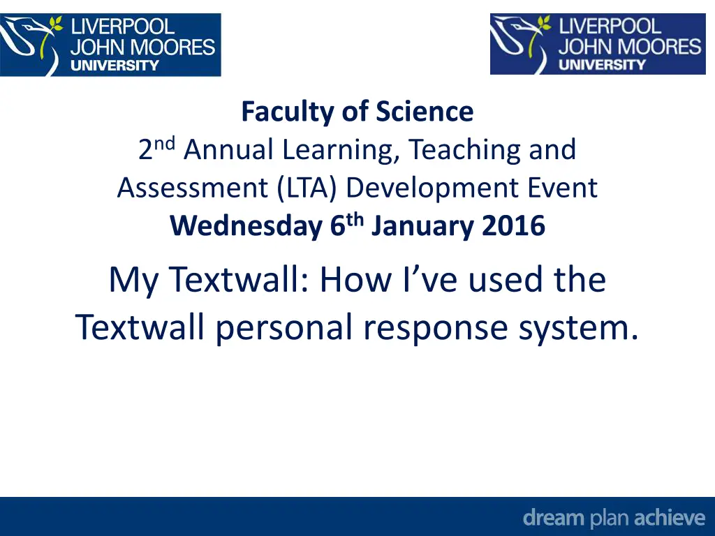 faculty of science 2 nd annual learning teaching n.w