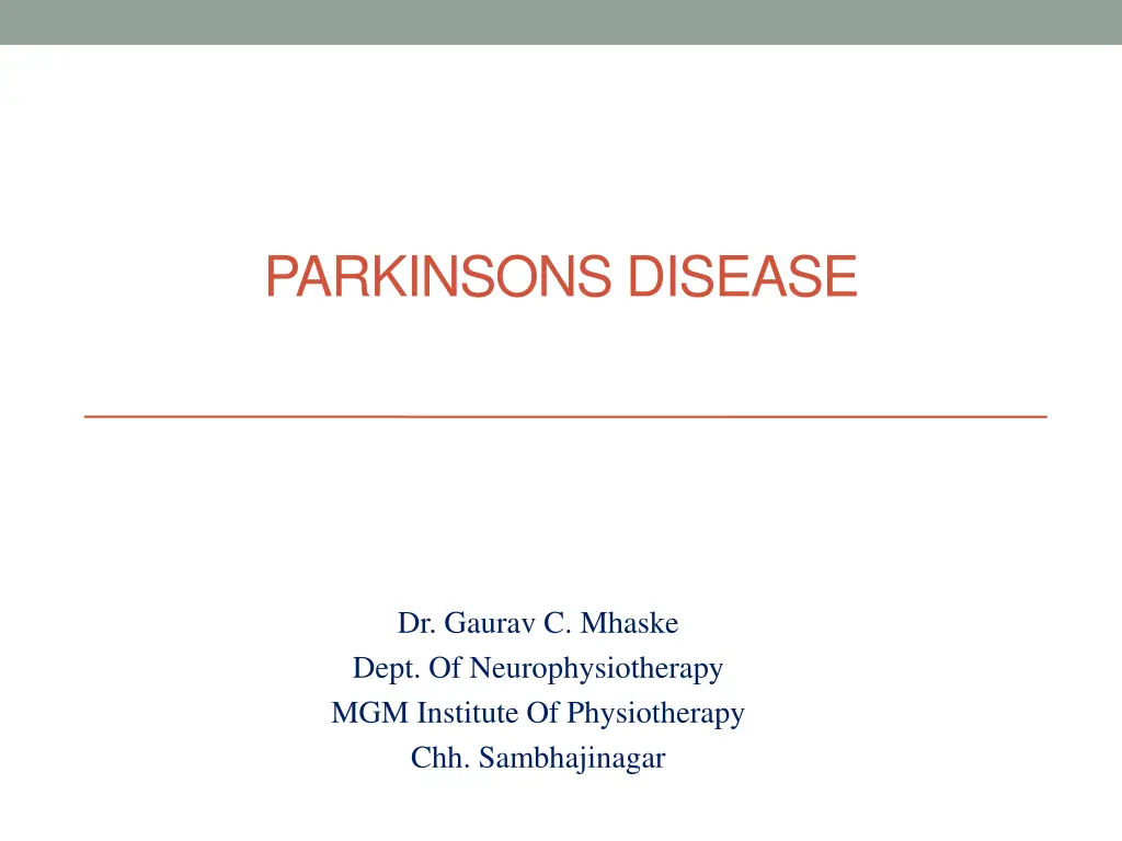 parkinsons disease n.w