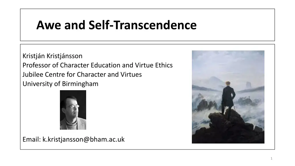 awe and self transcendence n.w