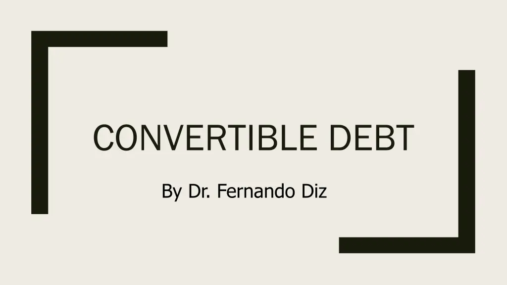 convertible debt n.w