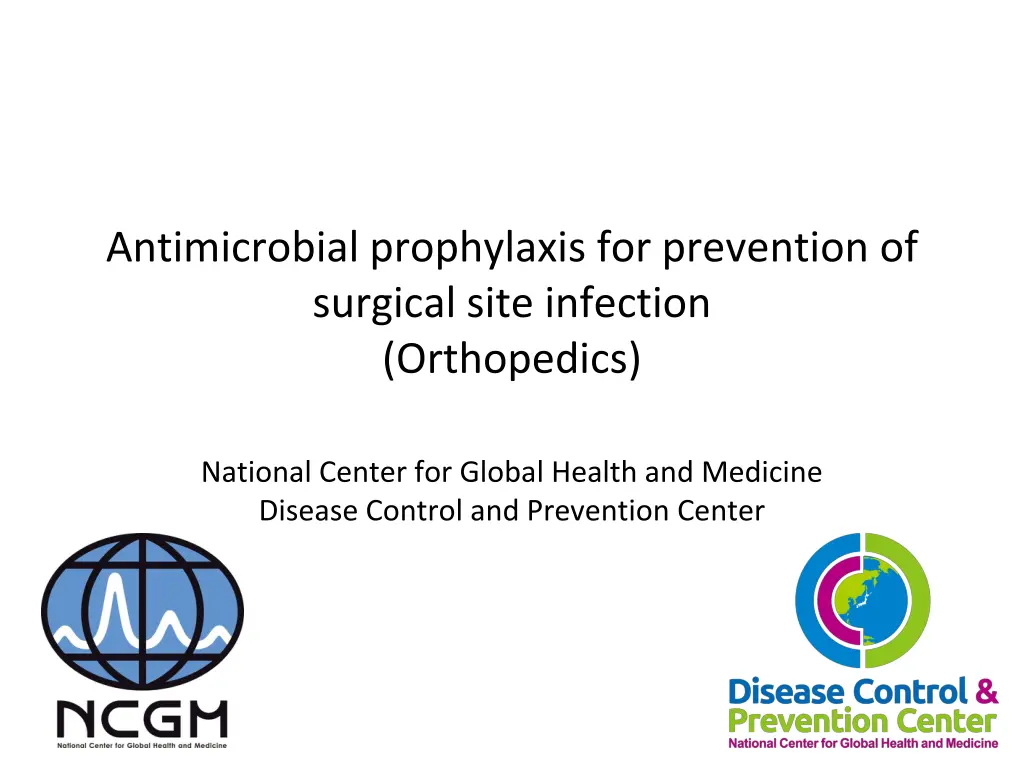 antimicrobial prophylaxis for prevention n.w