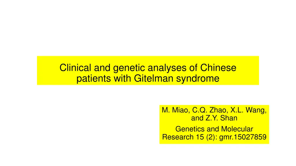 clinical and genetic analyses of chinese patients n.w