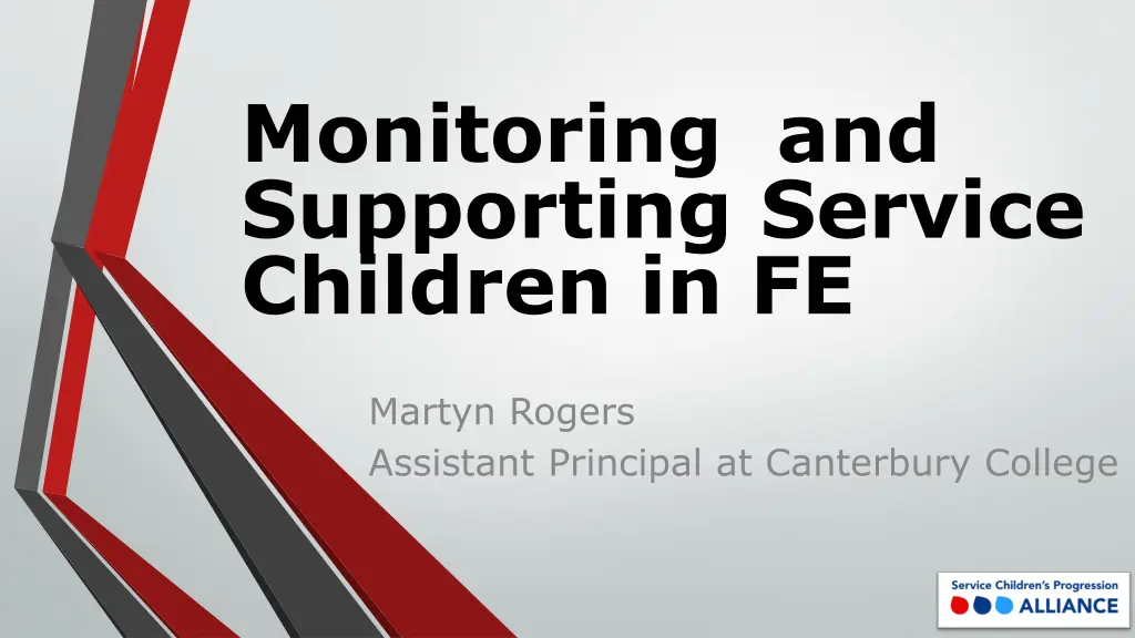 monitoring and supporting service children in fe n.w