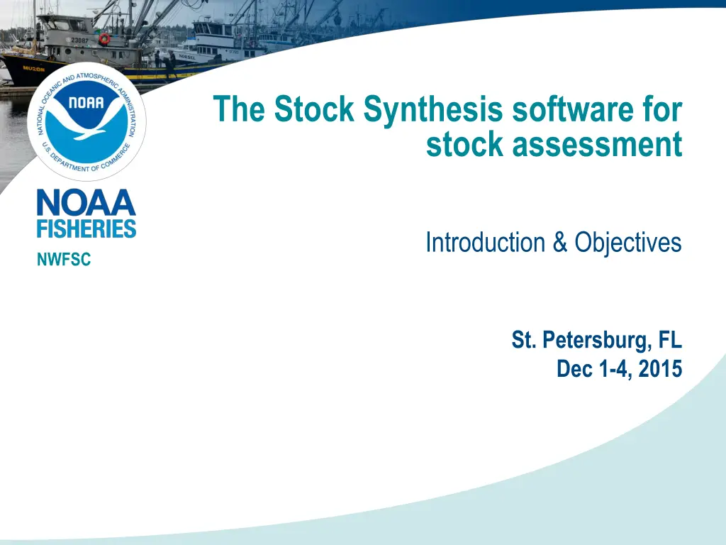the stock synthesis software for stock assessment n.w