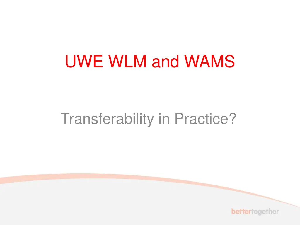 uwe wlm and wams n.w