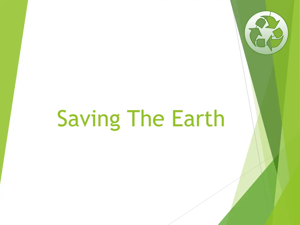 saving the earth n.w