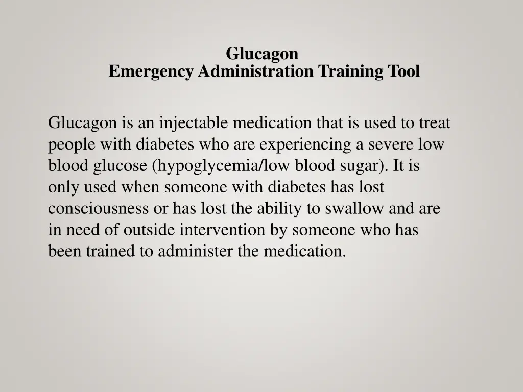 glucagon n.w