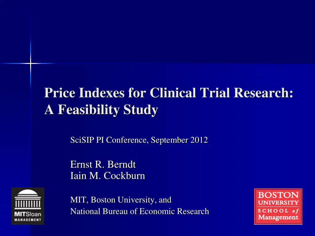 price indexes for clinical trial research n.w